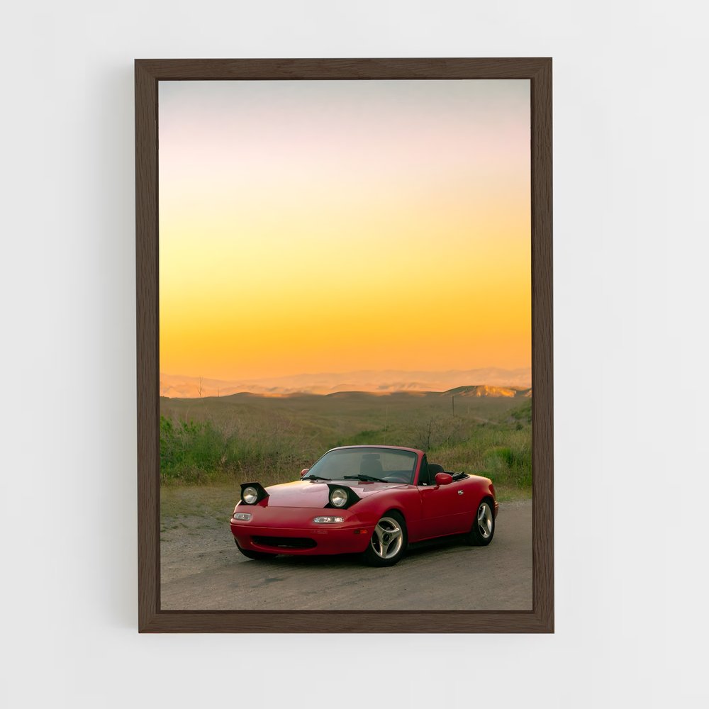 Poster Rouge passion injecte – affiche Mazda (vue 5)